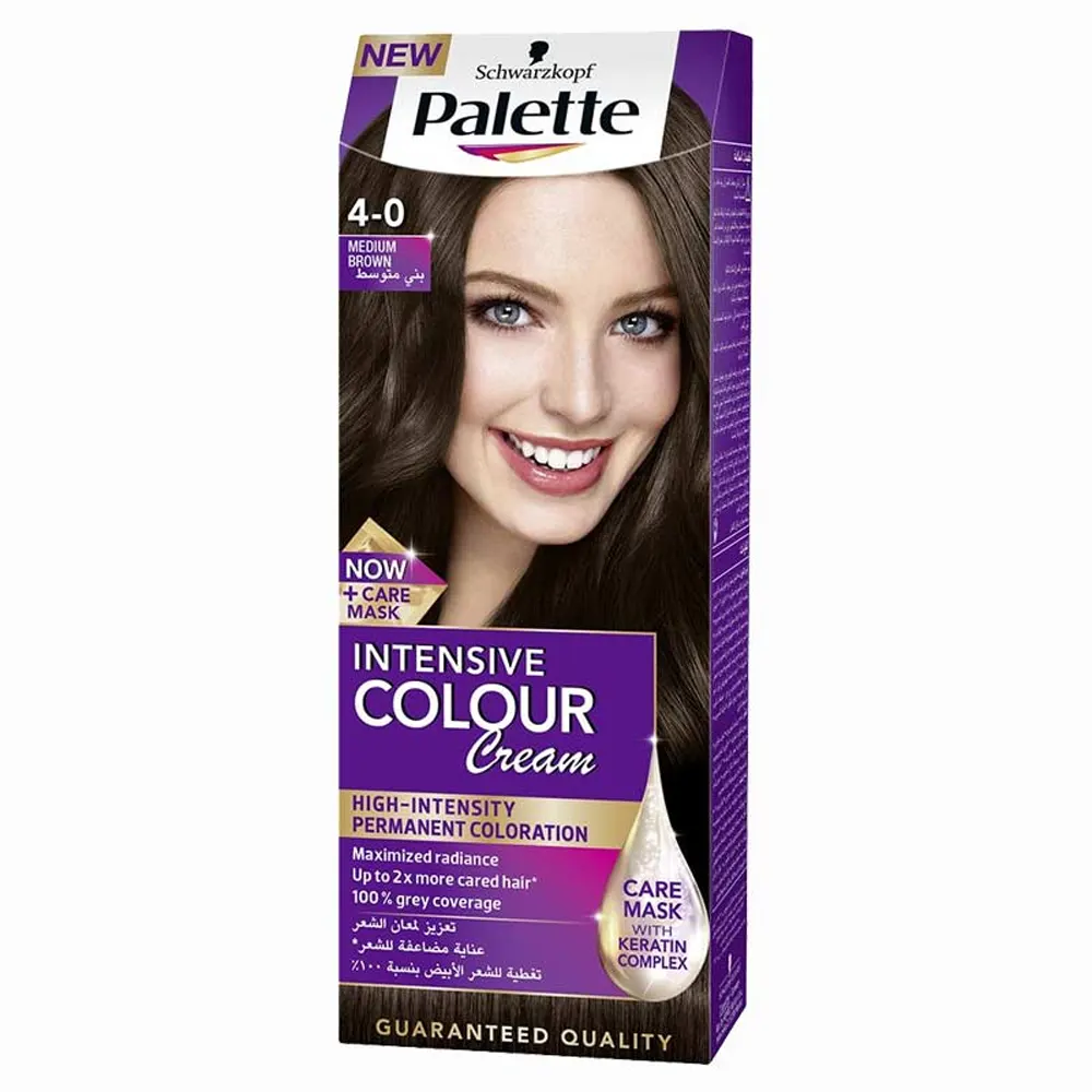 Schwarzkopf Palette 4-0 Medium Brown Intensive Colour Cream 115Ml
