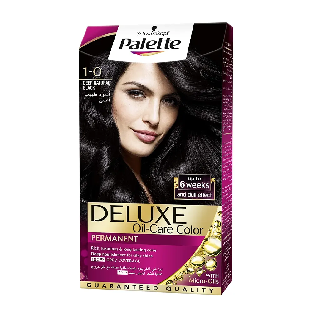 Schwarzkopf Palette Deluxe Deep Natural Black 1-0 Intense Oil-Care Color 115Ml