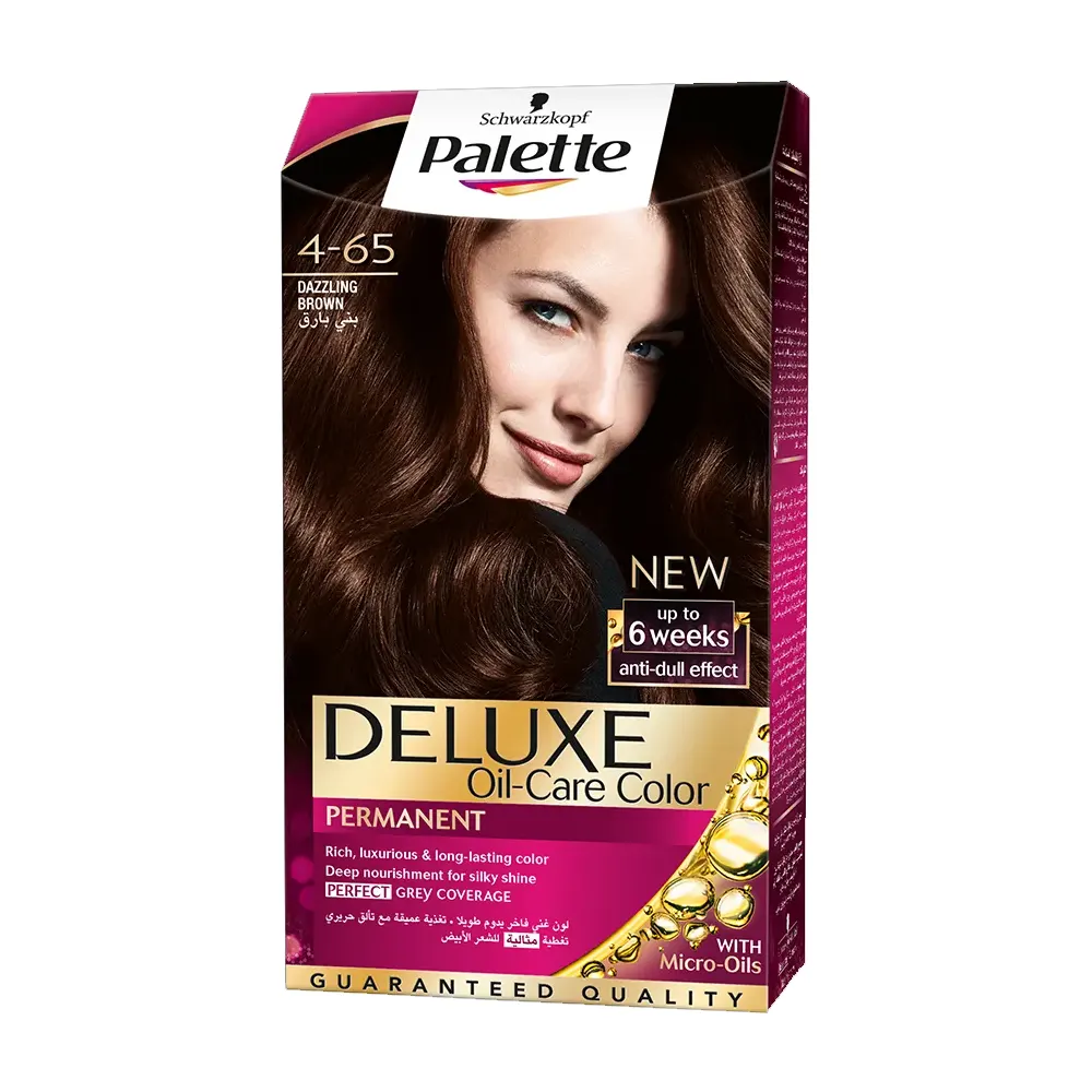 Schwarzkopf Palette Deluxe Dazzling Brown 4-65 Intense Oil-Care Color 115Ml