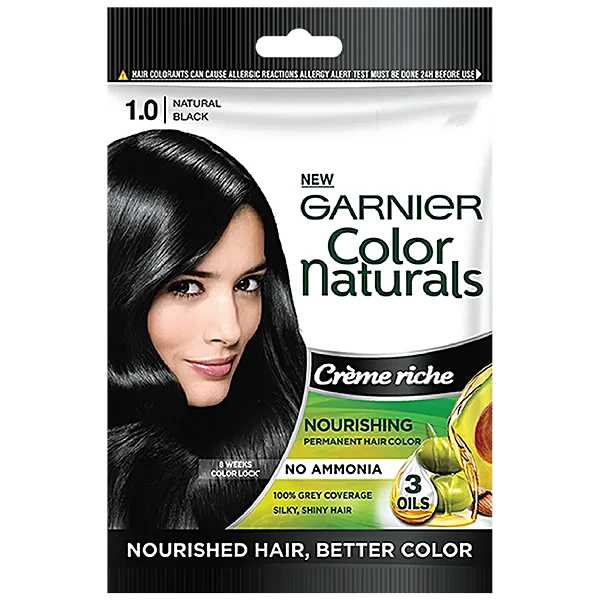 Garnier Color Naturals Creme Rich 1.0 Natural Black 30Ml + 30G