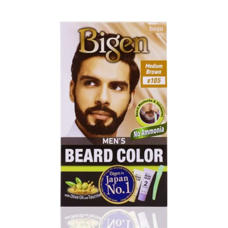 BIGEN MEN'S BEARD COLOR MEDIUM BROWN B 105- 40G