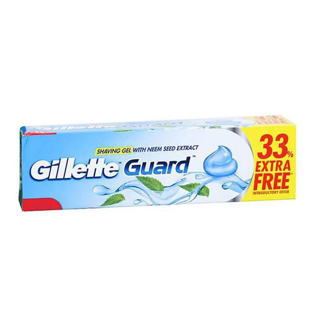 Gillette Guard Shaving Gel With Neem Seed Extract 80G