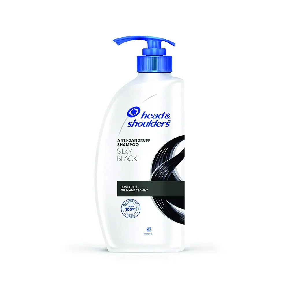 Head And Shoulders Anti-Dandruff Shampoo Silky Black Leaves Hair Shiny And Radiant 650Ml