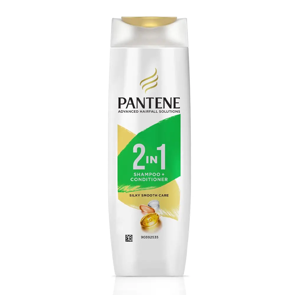 Pantene Pro-V Advanced Hairfall Solution 2 In 1 Shampoo Conditioner Silky Smooth Care 180Ml