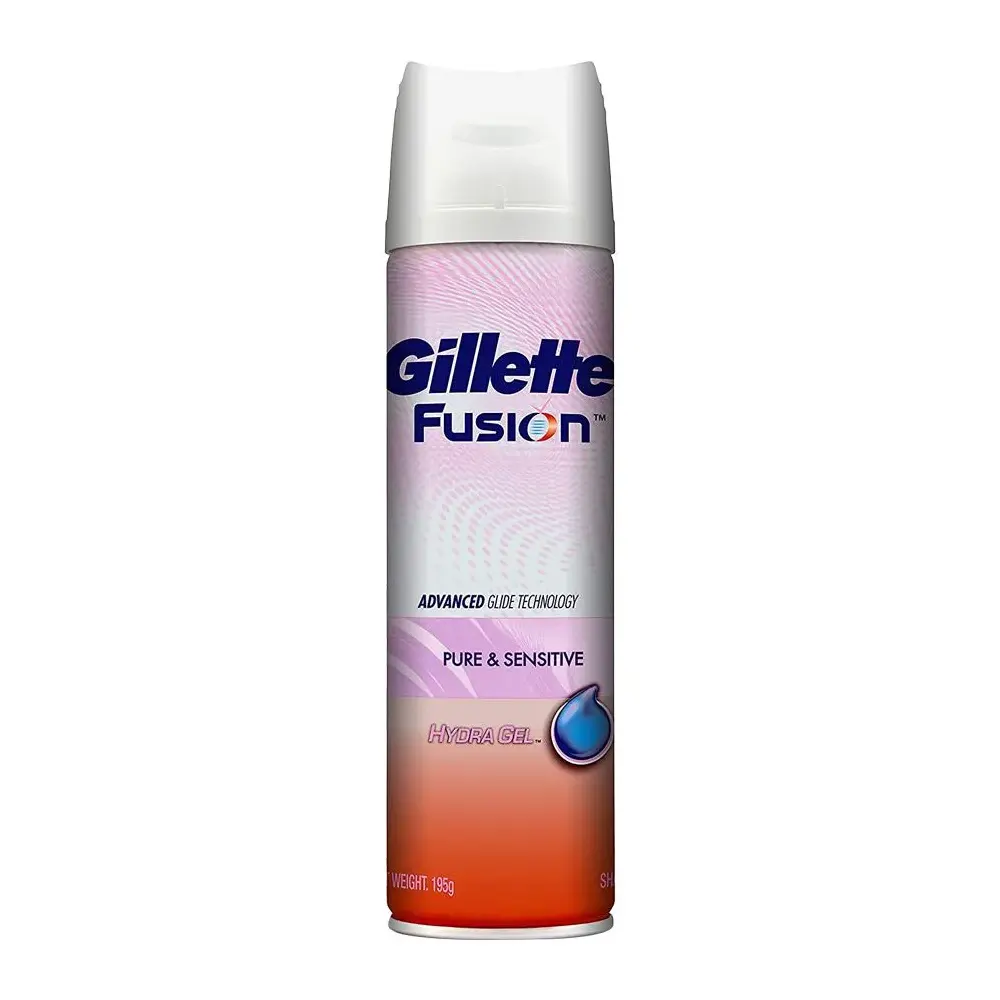 Gillette Fusion Advanced Glide Technology Pure And Sensitive Hydra Gel 195G