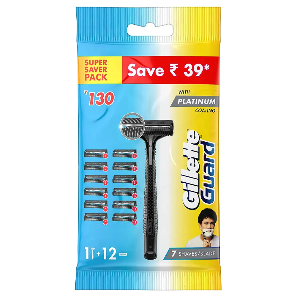 Gillette Guard With Platinum Coated Blades 1N + 1N + 12N