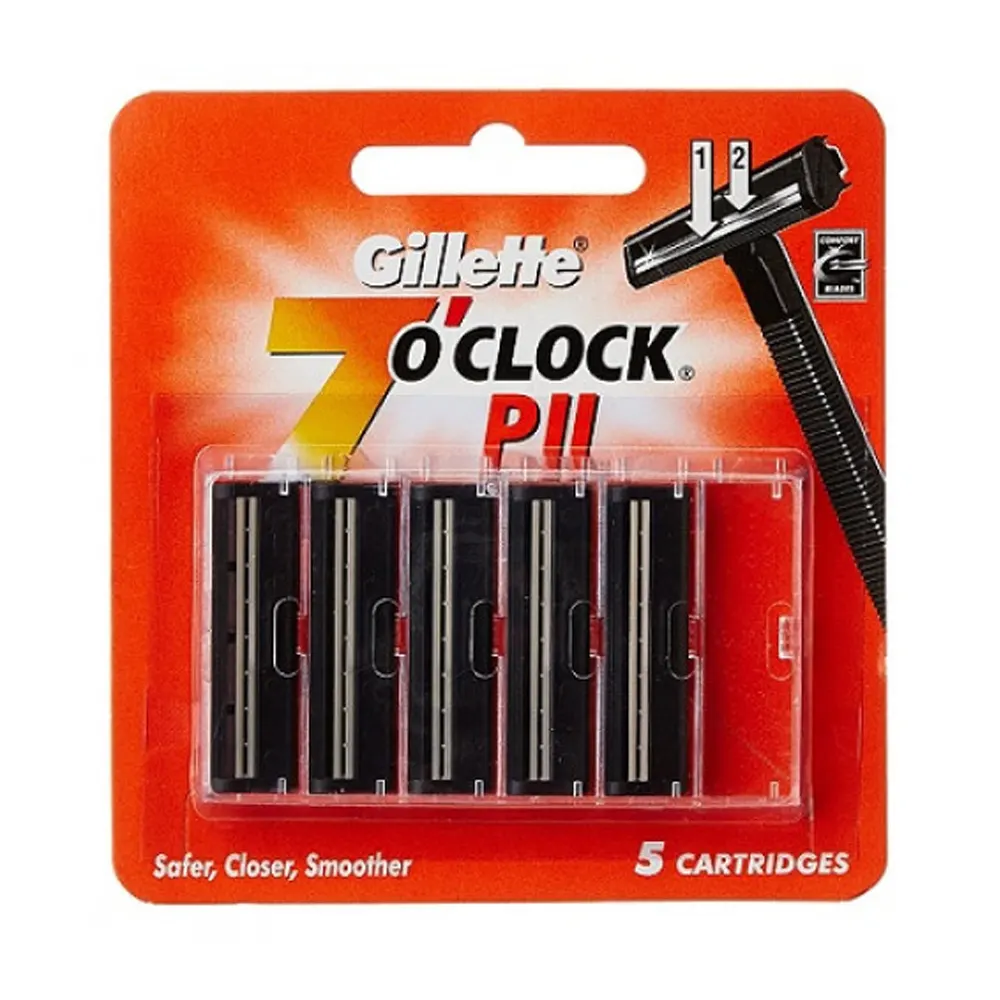 Gillette 7 O'Clock Pii 5N Twin Blade Cartridges