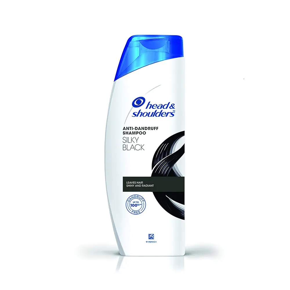 Head And Shoulders Anti-Dandruff Shampoo Silky Black Leaves Hair Shiny And Radiant 72Ml