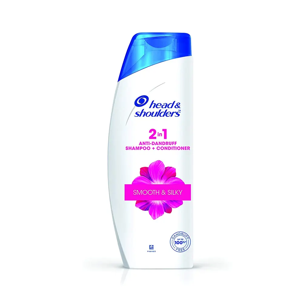 Head And Shoulders 2 In 1 Anti-Dandruff Shampoo + Conditioner Smooth And Silky 180Ml