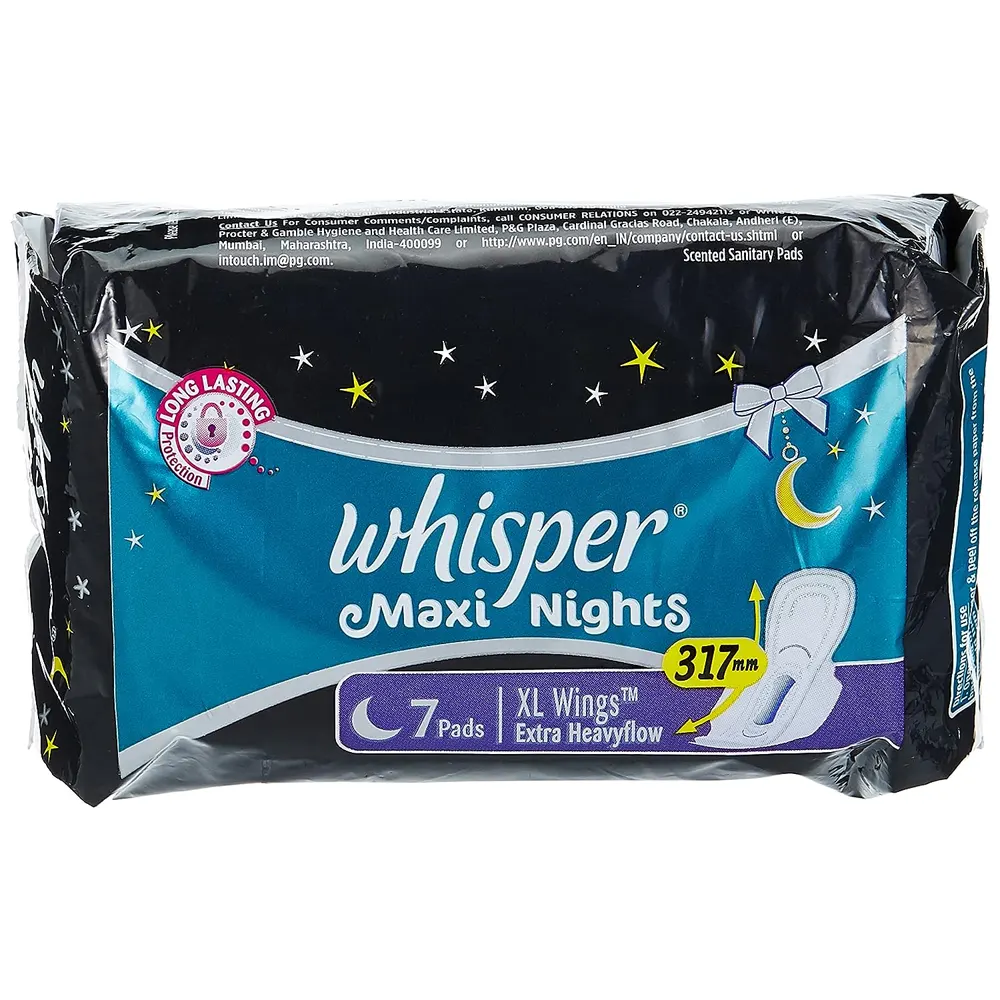 Whisper Maxi Nights Xl Wings Extra Heavyflow 7N