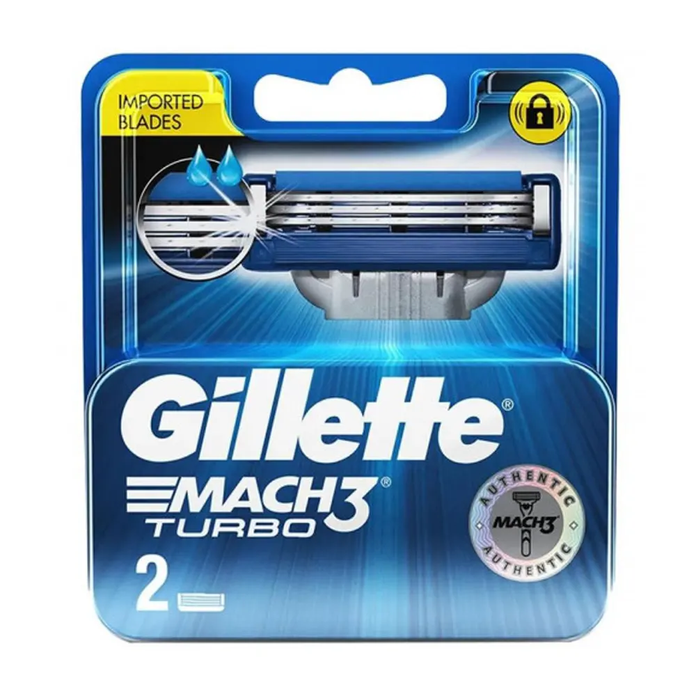 Gillette Mach 3 Turbo Cart Fit All Mach3 Razors 2N