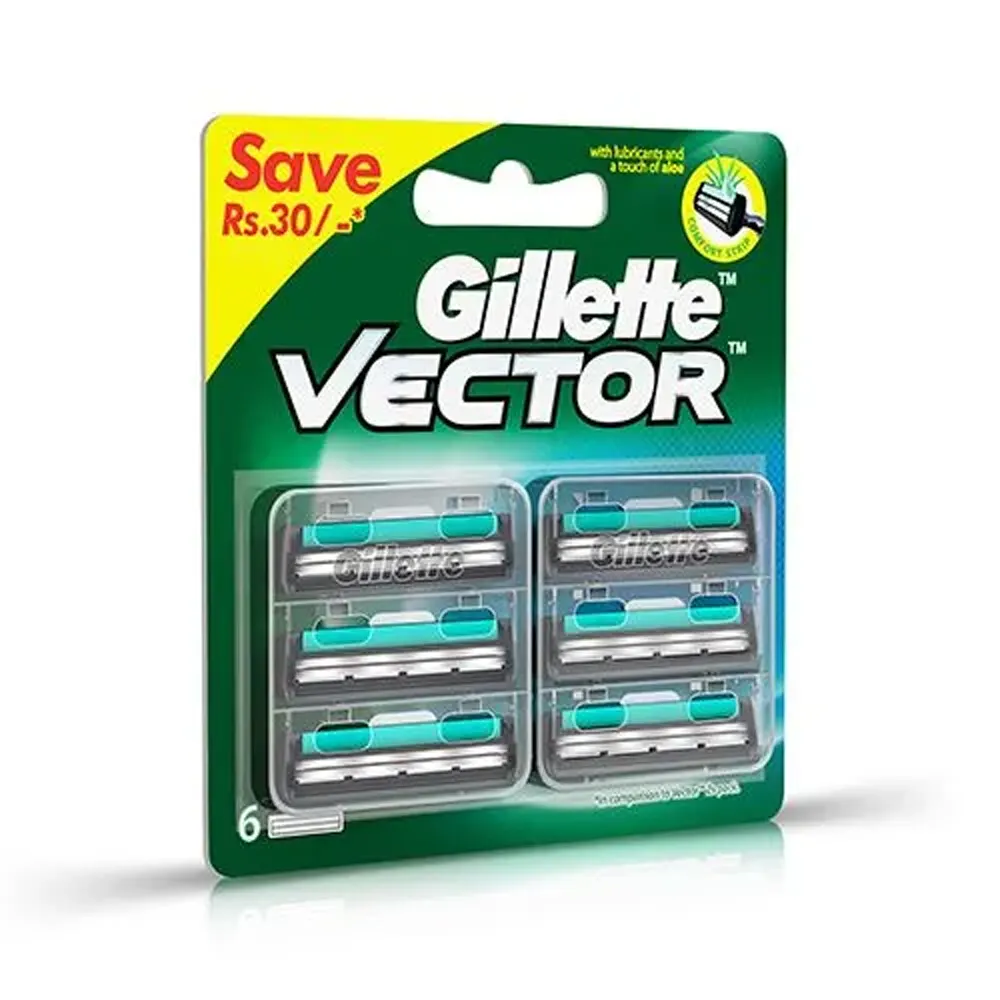 Gillette Vector + Clean Shave Twin Blades 6N