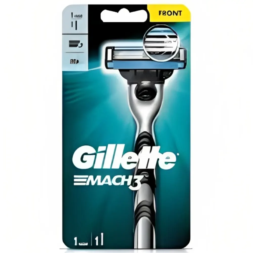 Gillette Mach 3 Cartridges 1N Handle + 1N Cartridge + 1N Hygiene Cap