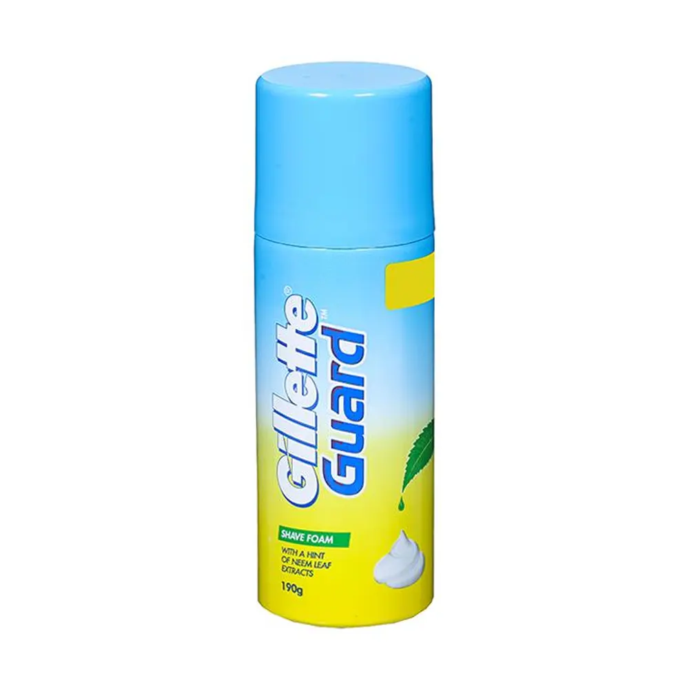 Gillette Guard Shave Foam With A Hint Of Neem Leaf Extracts 190G