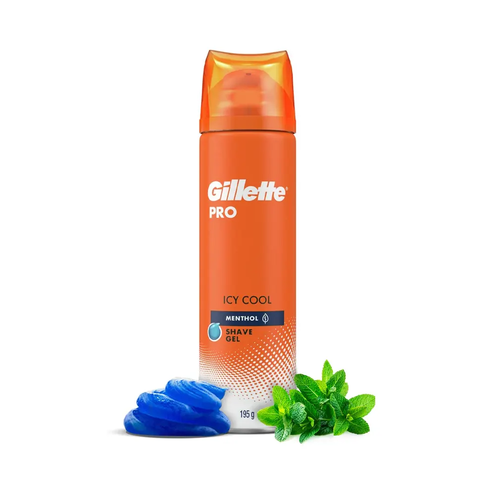 Gillette Pro Icy Cool Menthol Shave Gel 195G