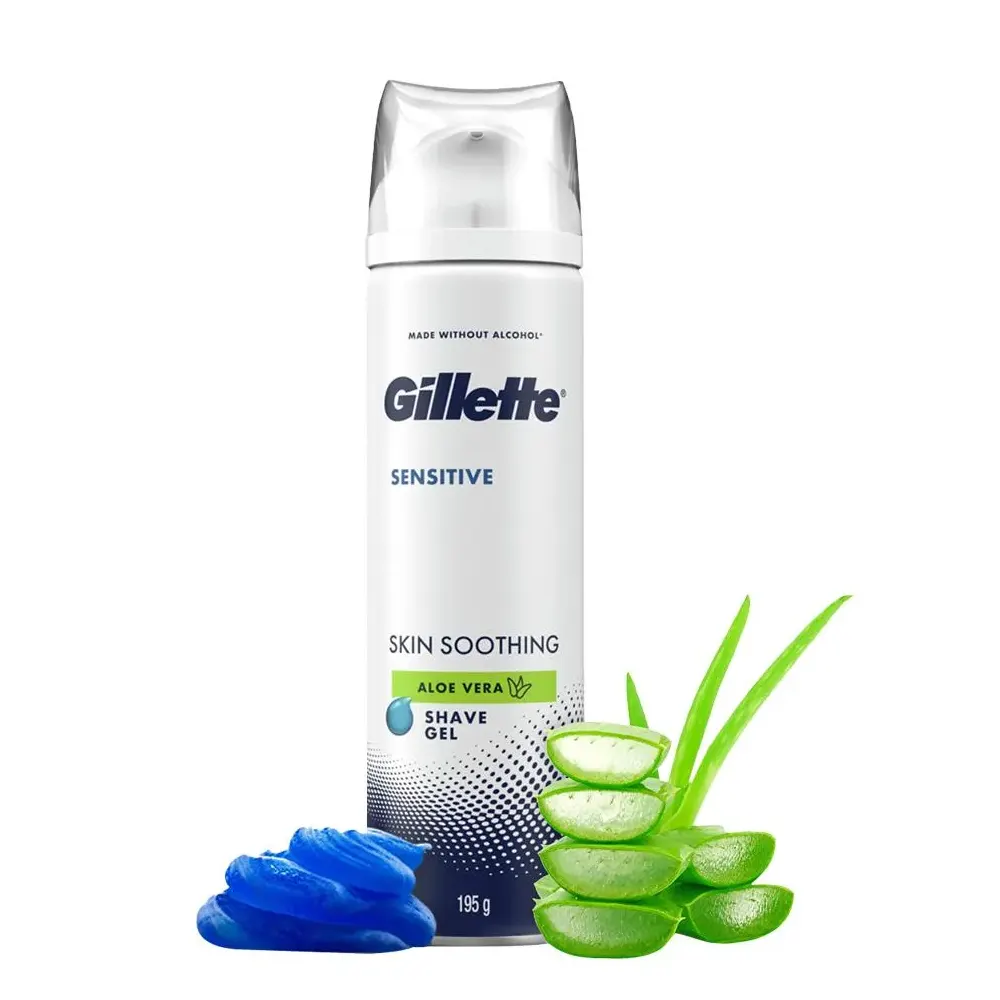 Gillette Sensitive Skin Soothing Aloe Vera Shave Gel 195G