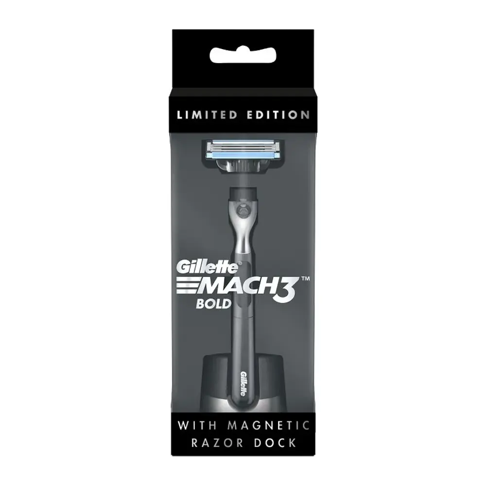 Gillette Mach 3 Bold With Magnetic Razor Dock 1N + 1N + 1N