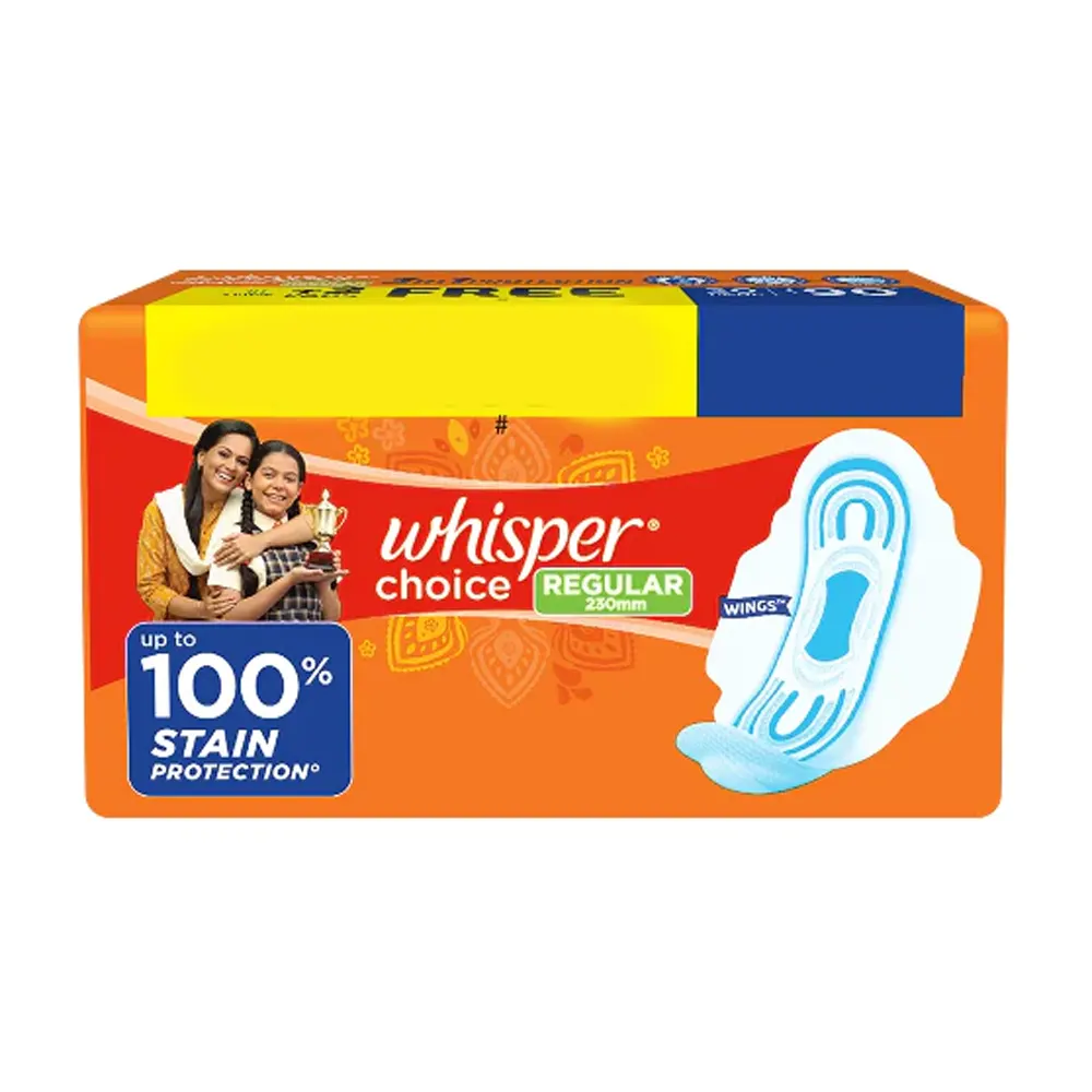 Whisper Choice Regular With Wings 230Mm 20N