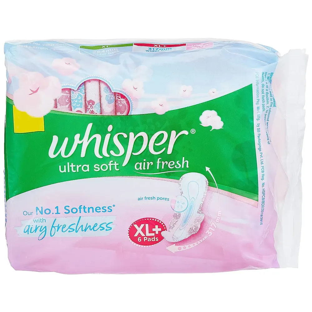 Whisper Ultra Soft Air Fresh Xl + 6N