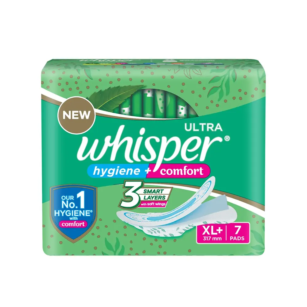 Whisper Ultra Clean Xl+ 7N+1N Pads