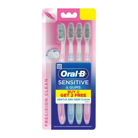 ORAL-B SENSITIVE AND GUMS PRECISION CLEAN EXTRA SOFT GENTLE AND DEEP CLEAN TOOTHBRUSH 4N