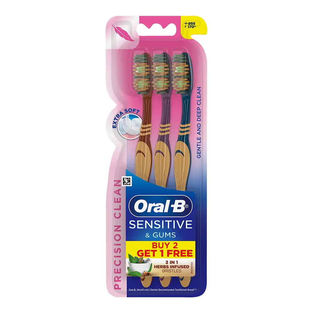 Oral-B Sensitive And Gums 3 1N 1 Herbs Infused Bristles 3N
