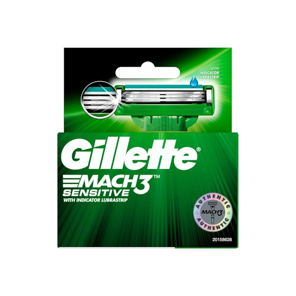 Gillette Mach3 Sensitive With Indicator Lubrastrip 4N