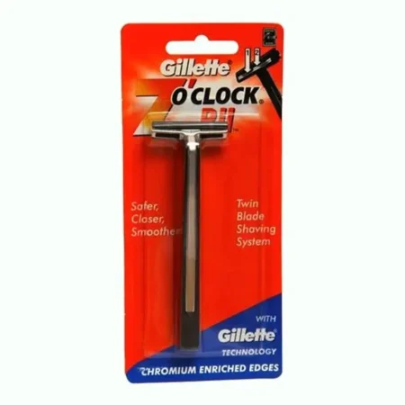 GILLETTE 7 O'CLOCK PII 5N SAFER CLOSER SMOOTHER 1N
