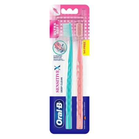 ORAL-B SENSITIVE X DEEP CLEAN ULTRA SOFT TOOTHBRUSH 2N