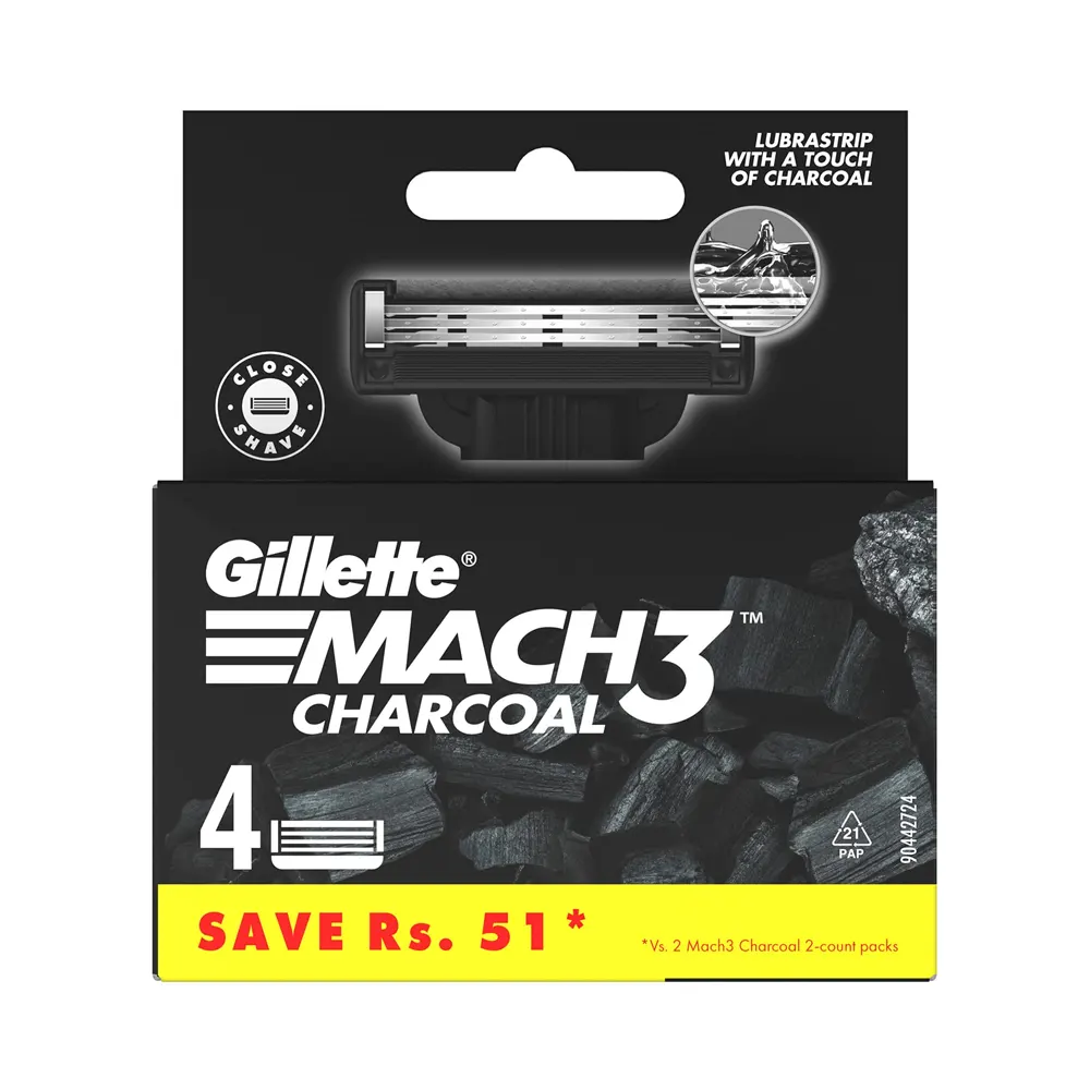 Gillette Mach 3 Charcoal Razor 4N