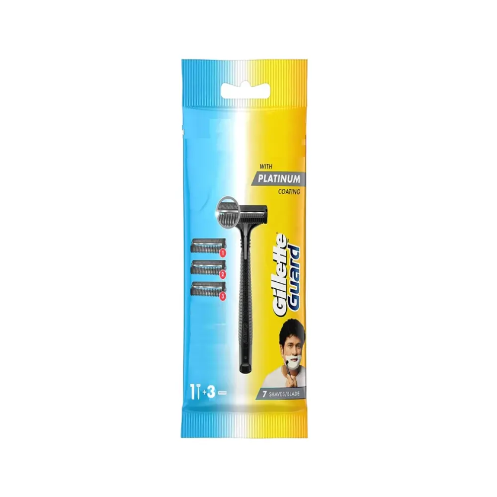 Gillette Guard Razor + Platinum Coating Cartridge 3N