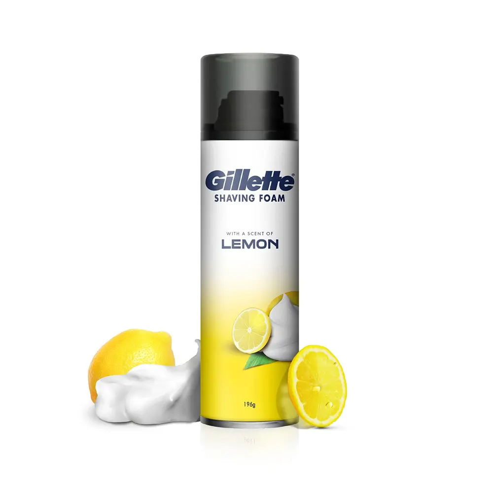 Gillette Shaving Foam With A Scent Of Lemon 196G