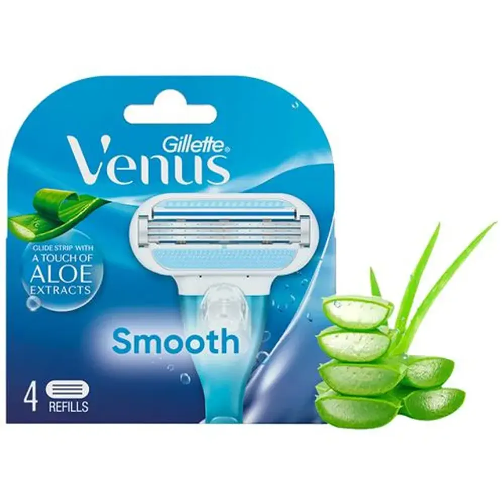 Gillette Venus Smooth Glide Strip With A Touch Of Aloe Extracts Painfree Smoothness 4N