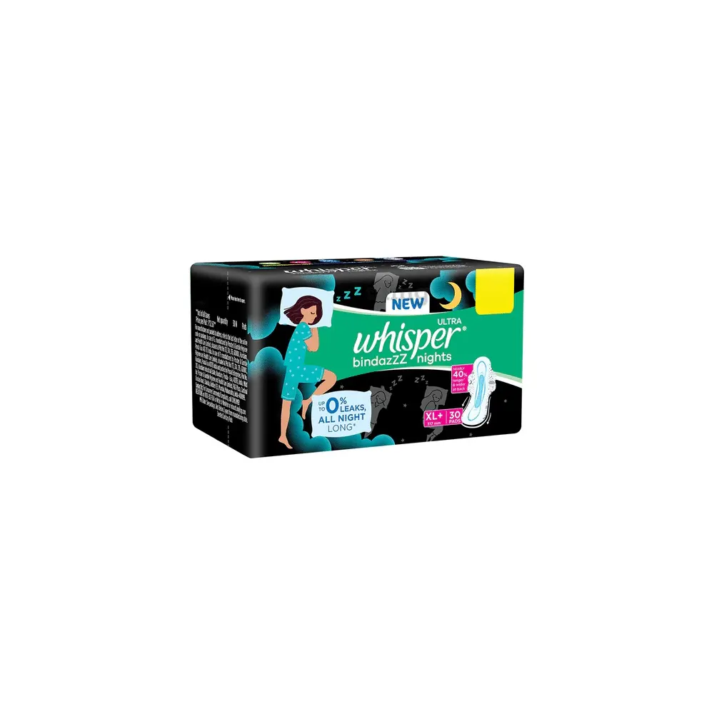 Whisper Ultra Bindazzz Nights Xl+ 317Mm 30Pads