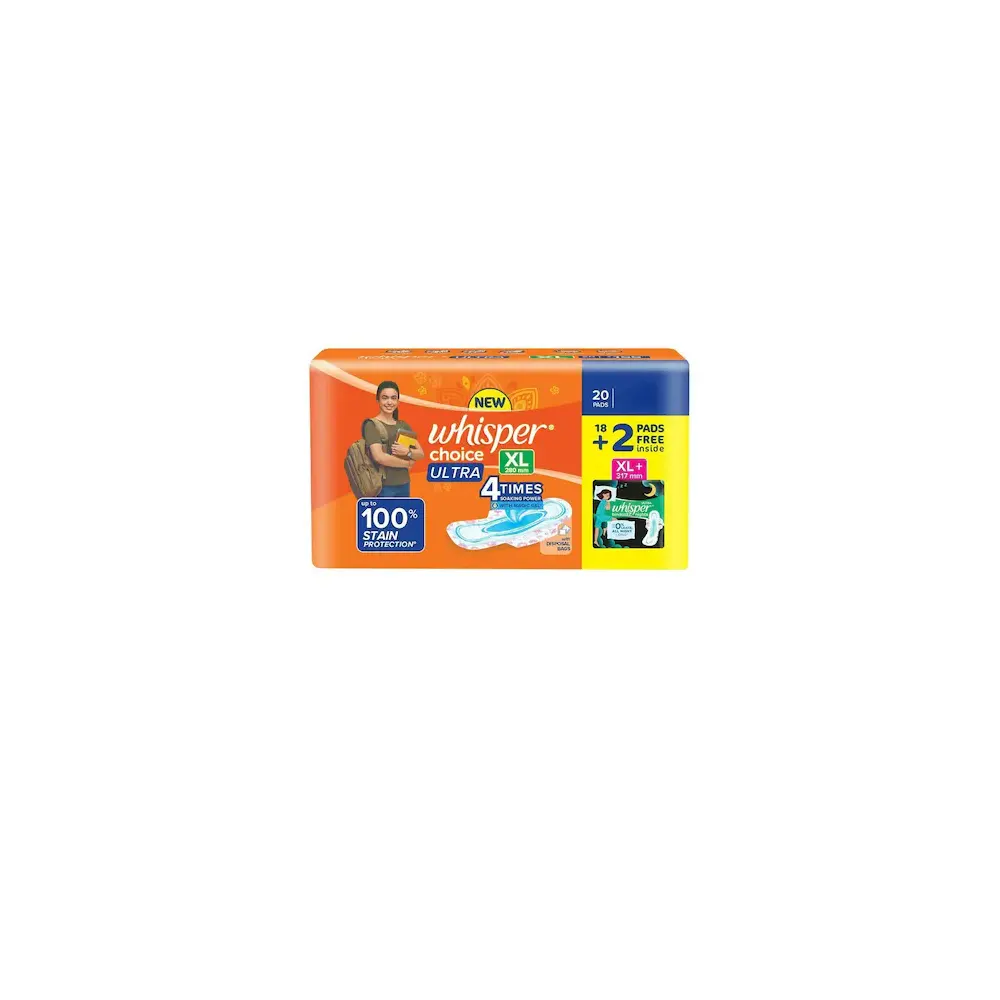 Whisper Choice Ultra 4Times Soaking Power With Magic Xl 20N