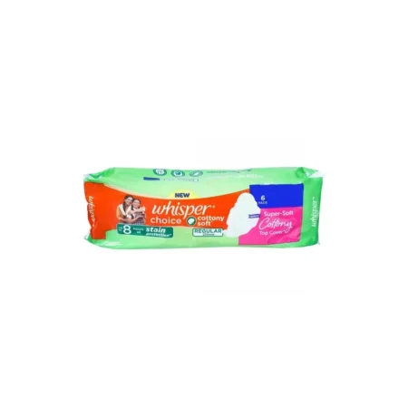 Whisper Choice Cottony Soft Regular 230Mm 6Pads