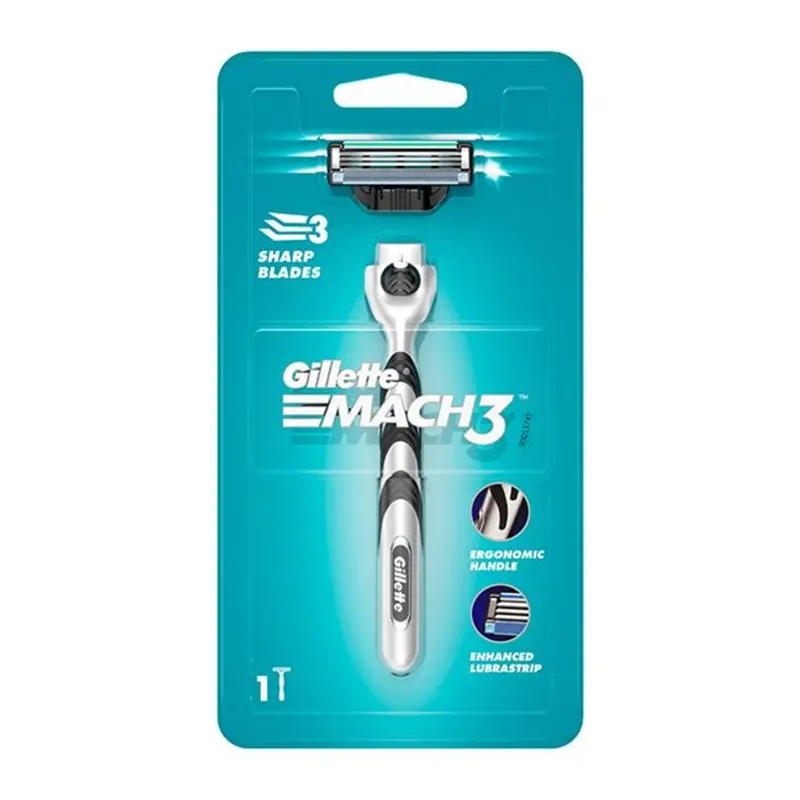 Gillette Mach 3 1N Handle + 1N Cartridge.