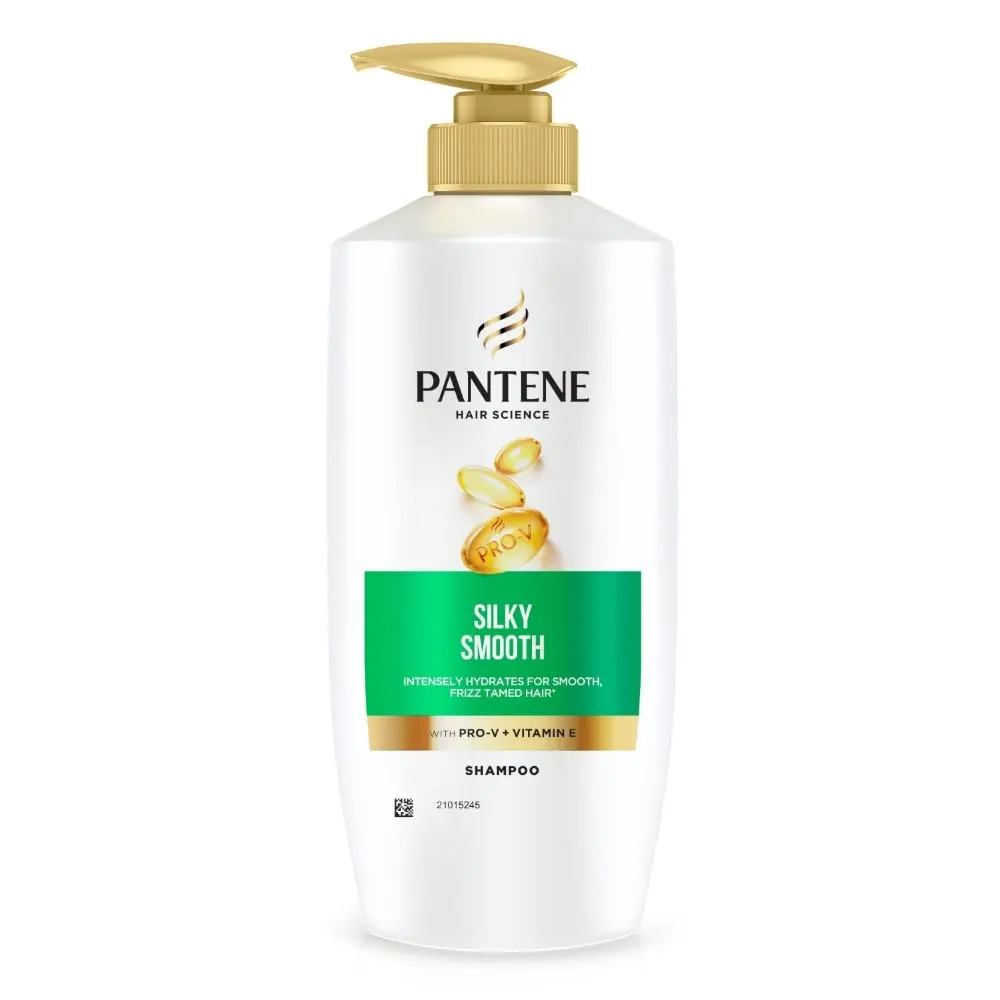 Pantene Hair Science Silky Smooth Shampoo With Pro-V + Vitamin E 650Ml