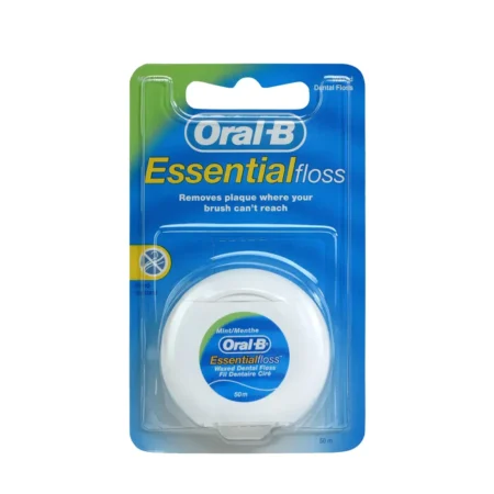 ORAL-B ESSENTIAL FLOSS WAXED DENTAL FLOSS MINT FLAVOUR 50M