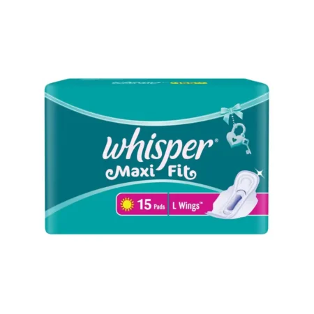 Whisper Maxi Fit L+ Wings 15Pads