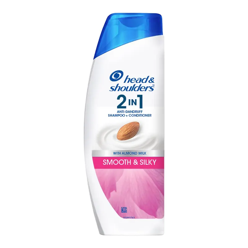 Head And Shoulders 2 In 1 Anti-Dandruff Shampoo + Conditioner Smooth And Silkyy 180Ml