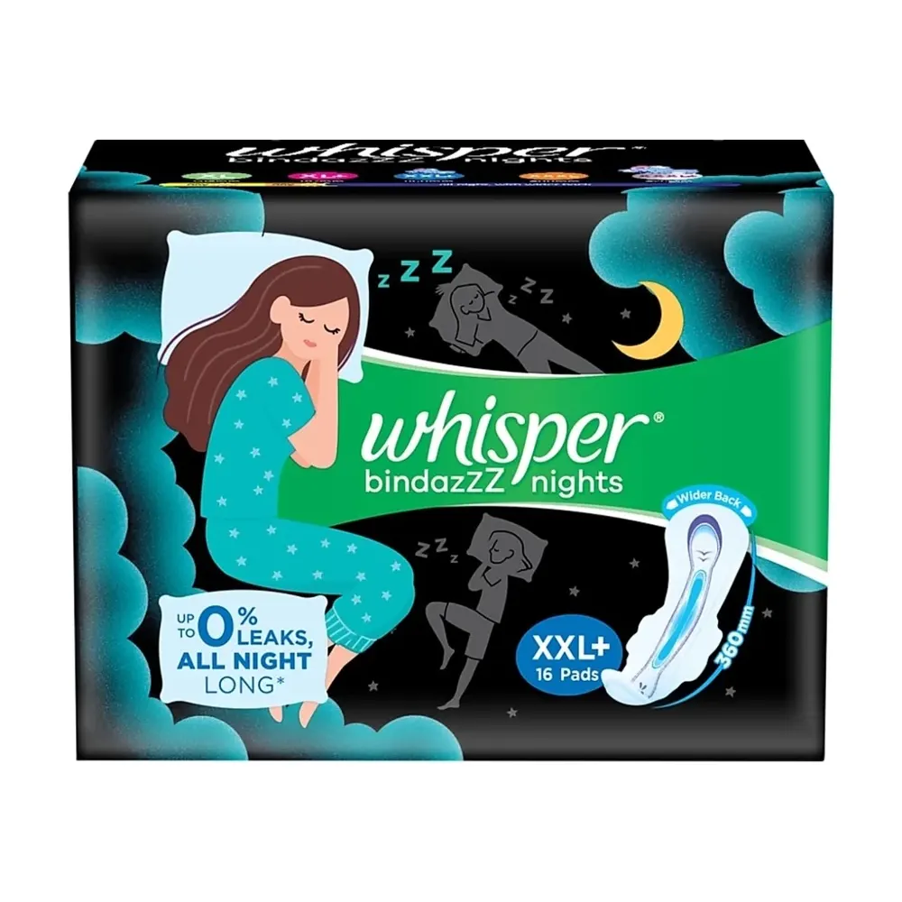 Whisper Ultra Bindazzz Nights Xxl+ 360Mm 6Pads