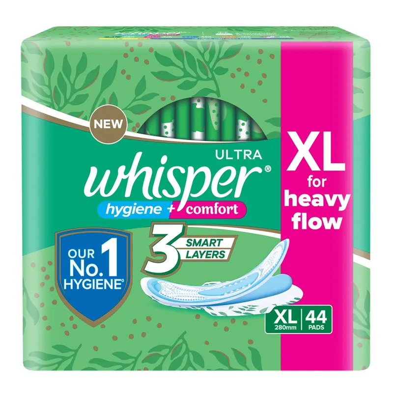 Whisper Hygiene + Comfort Xl 280Mm 44 Pads