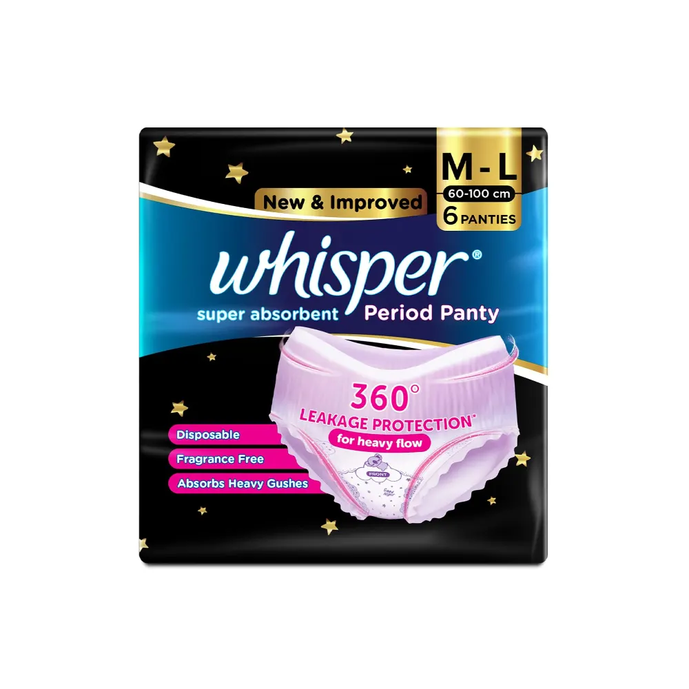 Whisper Super Absorbent Period Panty 6N