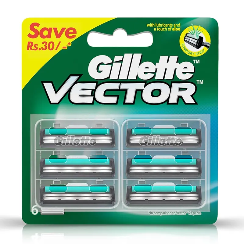 Gillette Vector + Cartridges. 6N