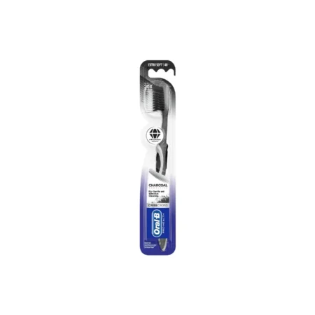 ORAL B CRISS CROSS FOR GENTLE YET EFFECTIVE CLEANING SENSITIVE CHARCOAL EXTRA SOFT TOTHBRUSH 1N