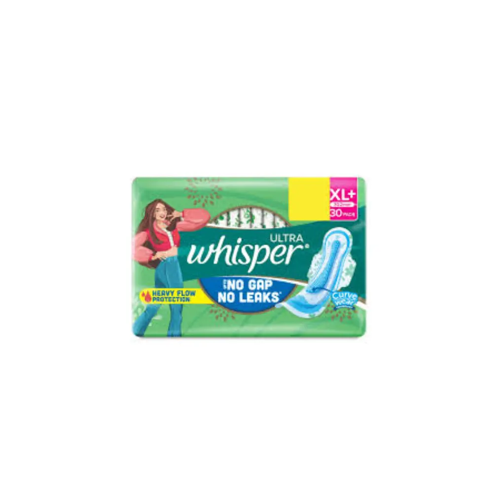 Whisper Ultra Curve Wear No Gap No Leaks Xl+ 30N