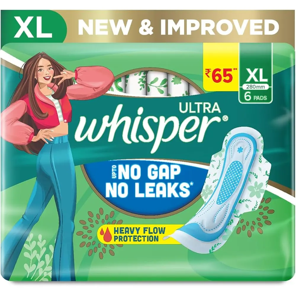 Whisper Ultra Curve Wear No Gap No Leaks Xl 6N