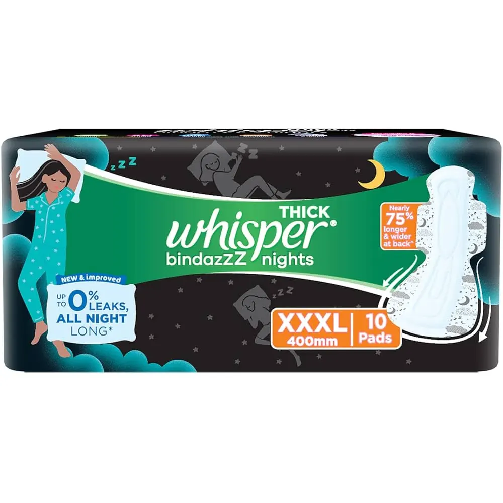 Whisper Ultra Bindazz Nights 0% Leaks All Nights Xxxl 10N