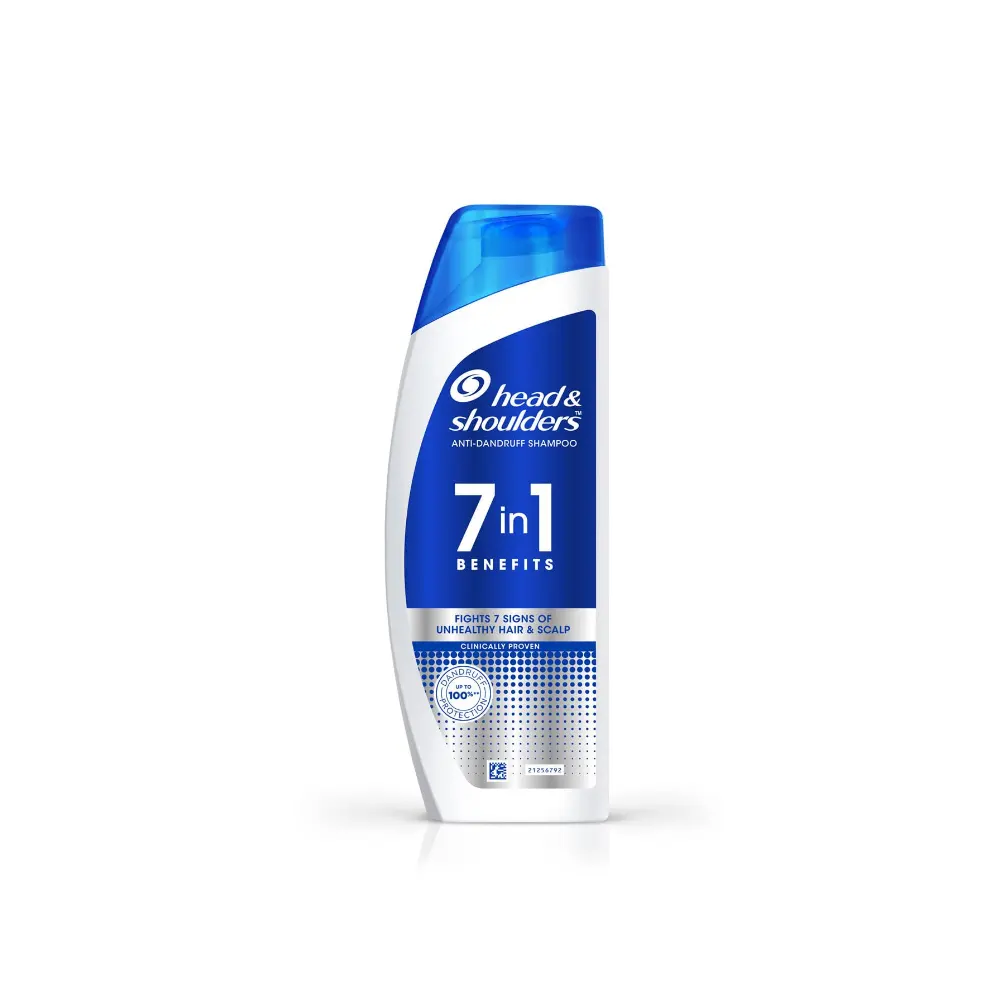 Head & Shoulders Anti Dandruff Shampoo 7 In 1 Benefits Fights 7 Signs Unhealthy  Hair & Scalp 180Ml